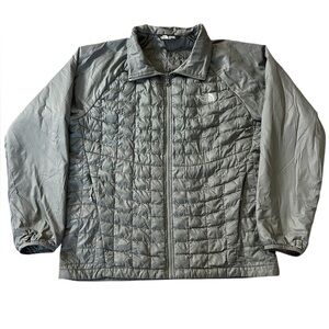 The North Face Men’s Gray Quilted Nylon Insulated Jacket Size Large